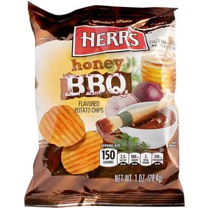 Herr's Honey BBQ Flavored Potato Chips (24,4g)