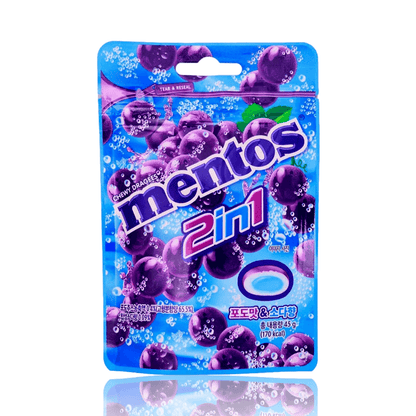 Mentos Grape 2 in 1 Japan 45g - 7eavencandy