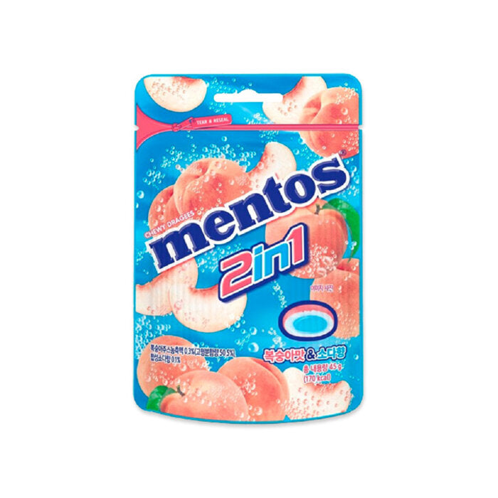 Mentos Peach Japan 2 in 1 45g