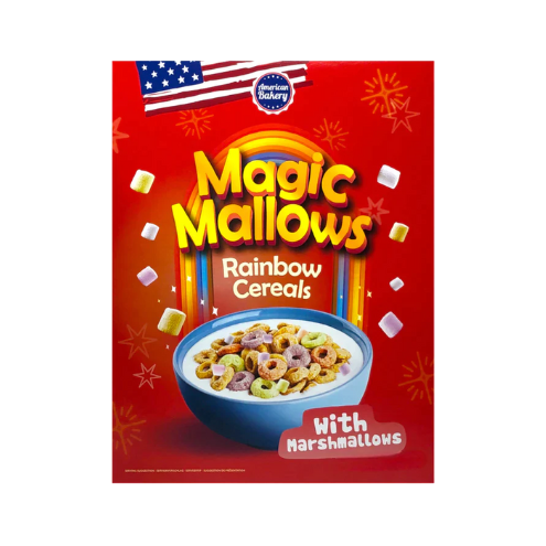 American Bakery Magic Mallows Rainbow Cereal